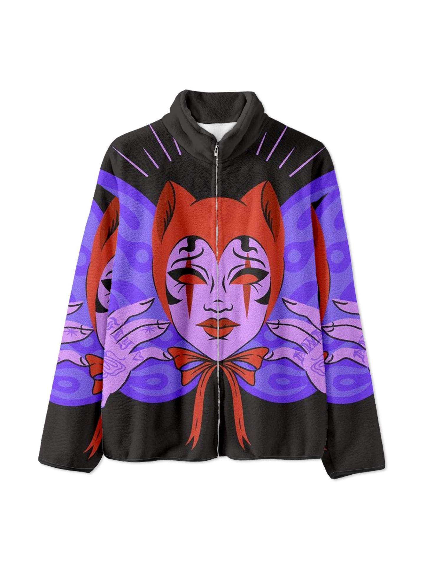 Mystic Mask Illusion Fleece Jacket-ClassyOutlaw Sale