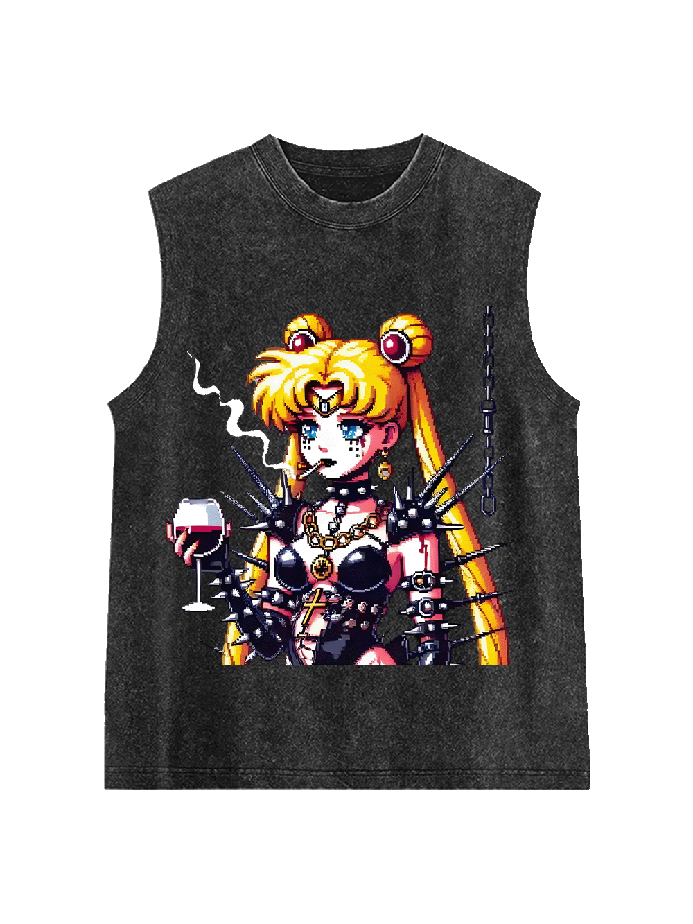 Punk Moon Washed Tank Top