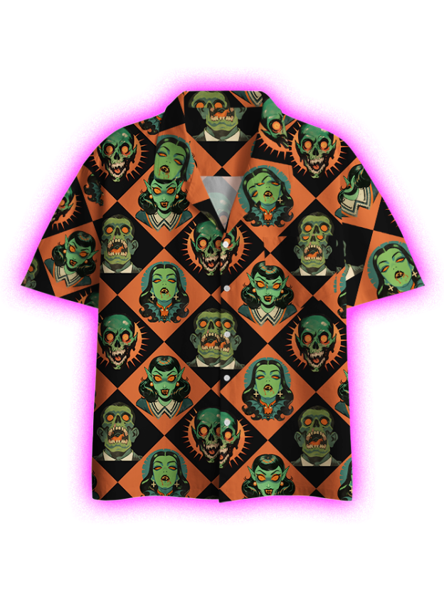 Monster Mash Button Up Pocket Shirt