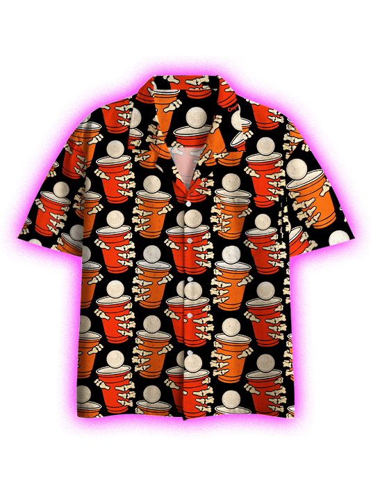 Stacked Snacks Style Button Up Pocket Shirt