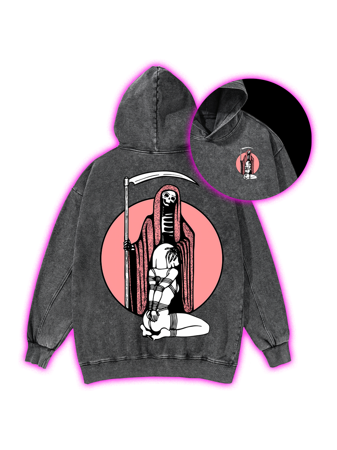 Death And Bound Washed Hoodie
