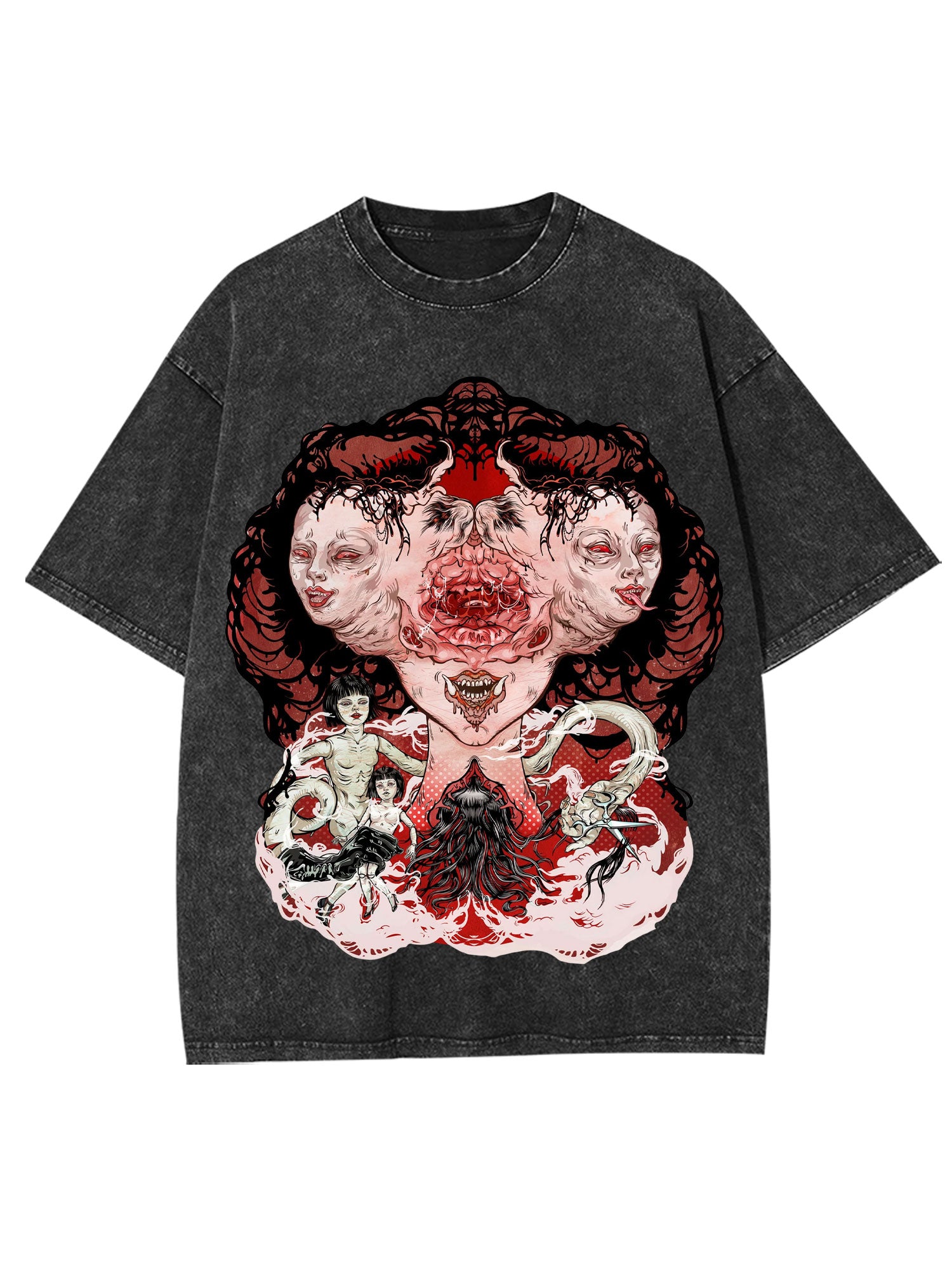 Faces Of The Unknown Washed Tshirt