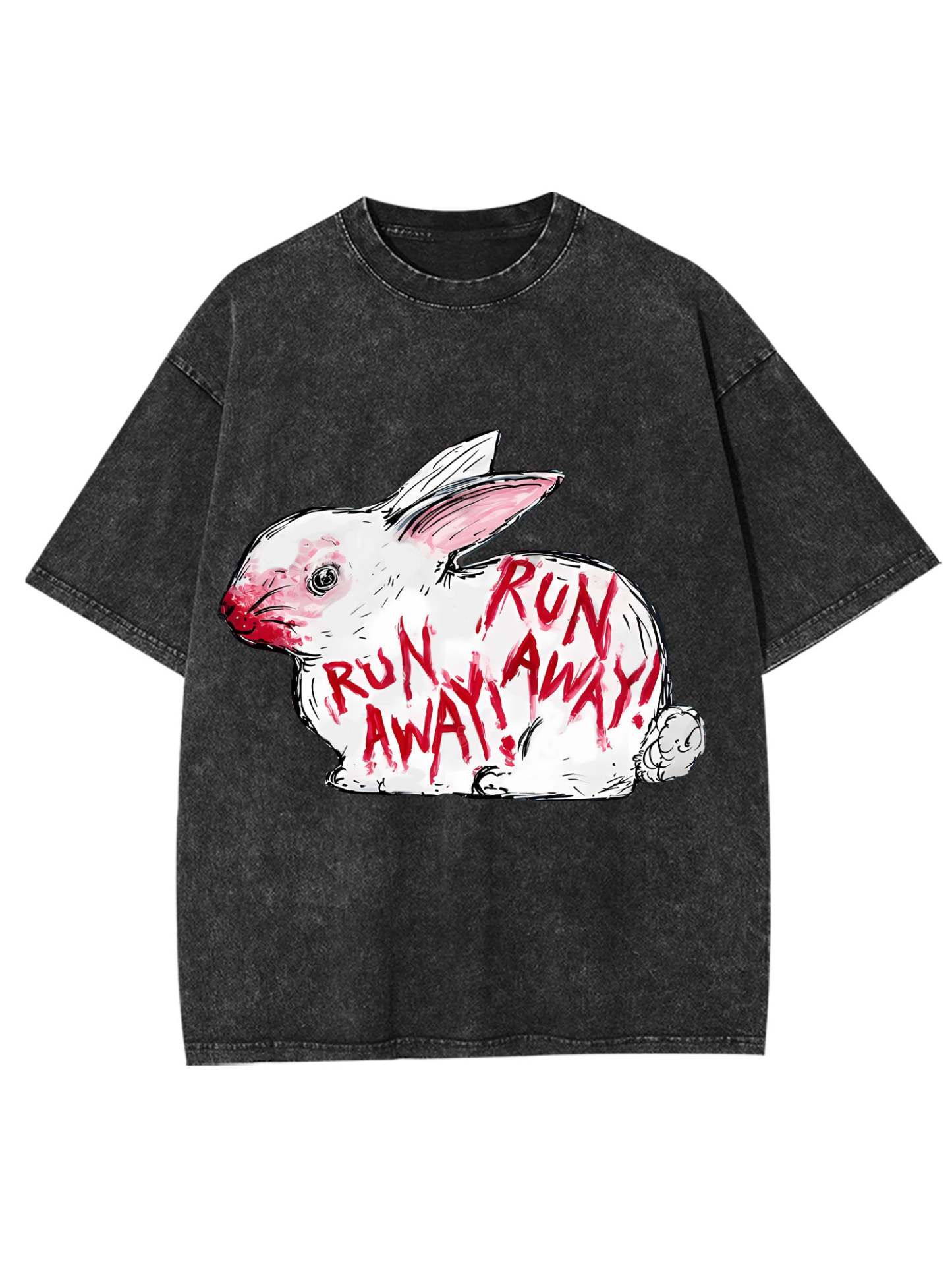 Run Away! Washed Tshirt-ClassyOutlaw Sale