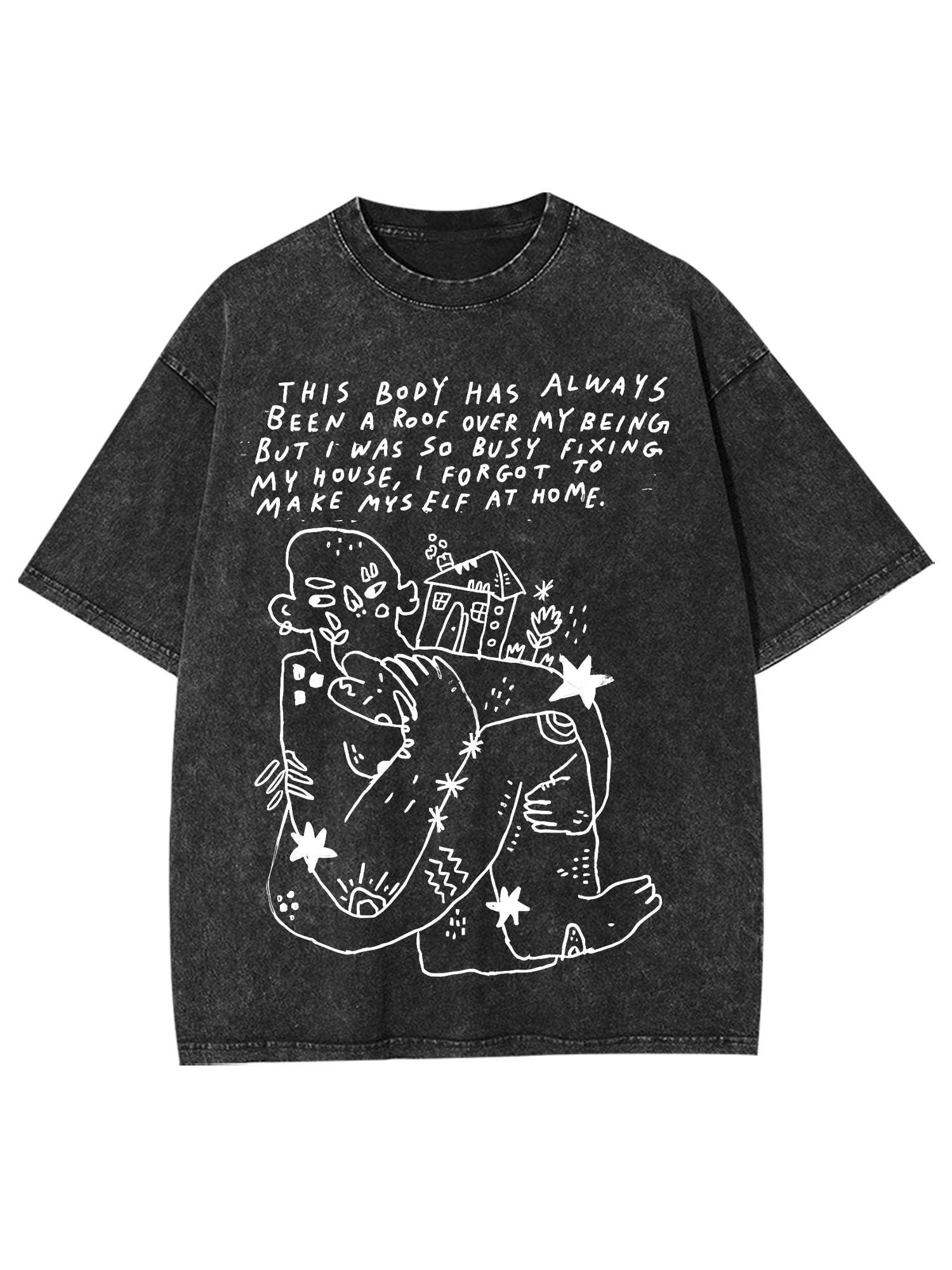 Accept Yourself Washed Tshirt-ClassyOutlaw