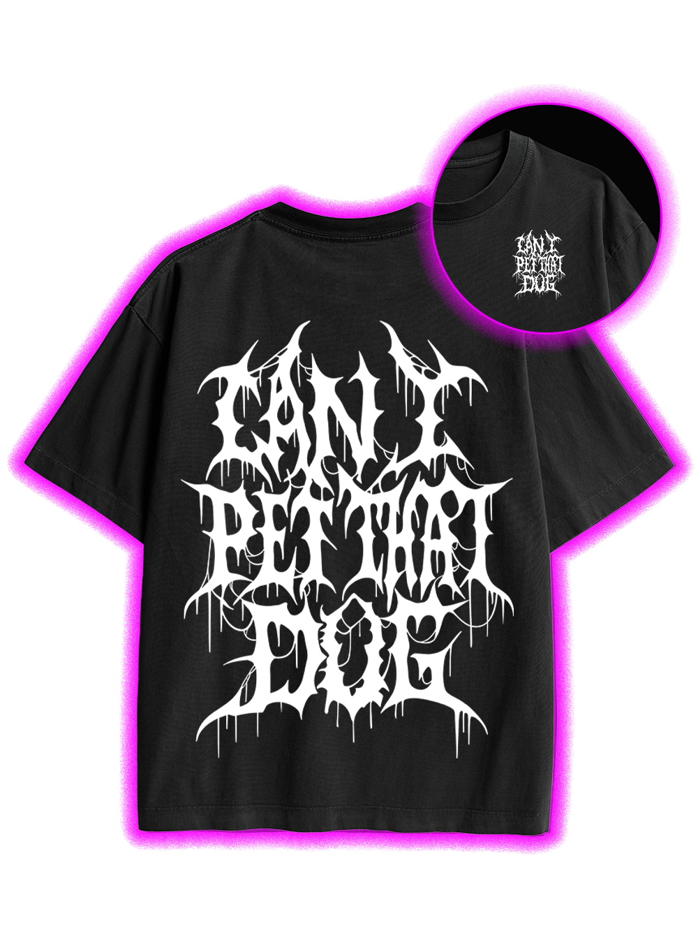 CAN I PET THAT DOG DOUBLE SIDED PRINT WASHED TSHIRT