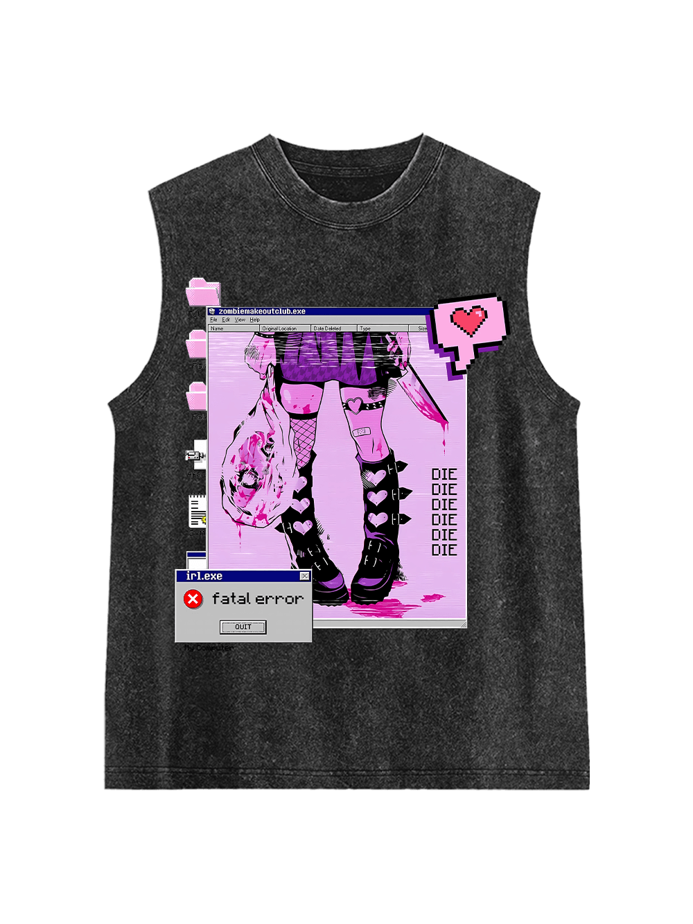 Fatal Error Washed Tank Top