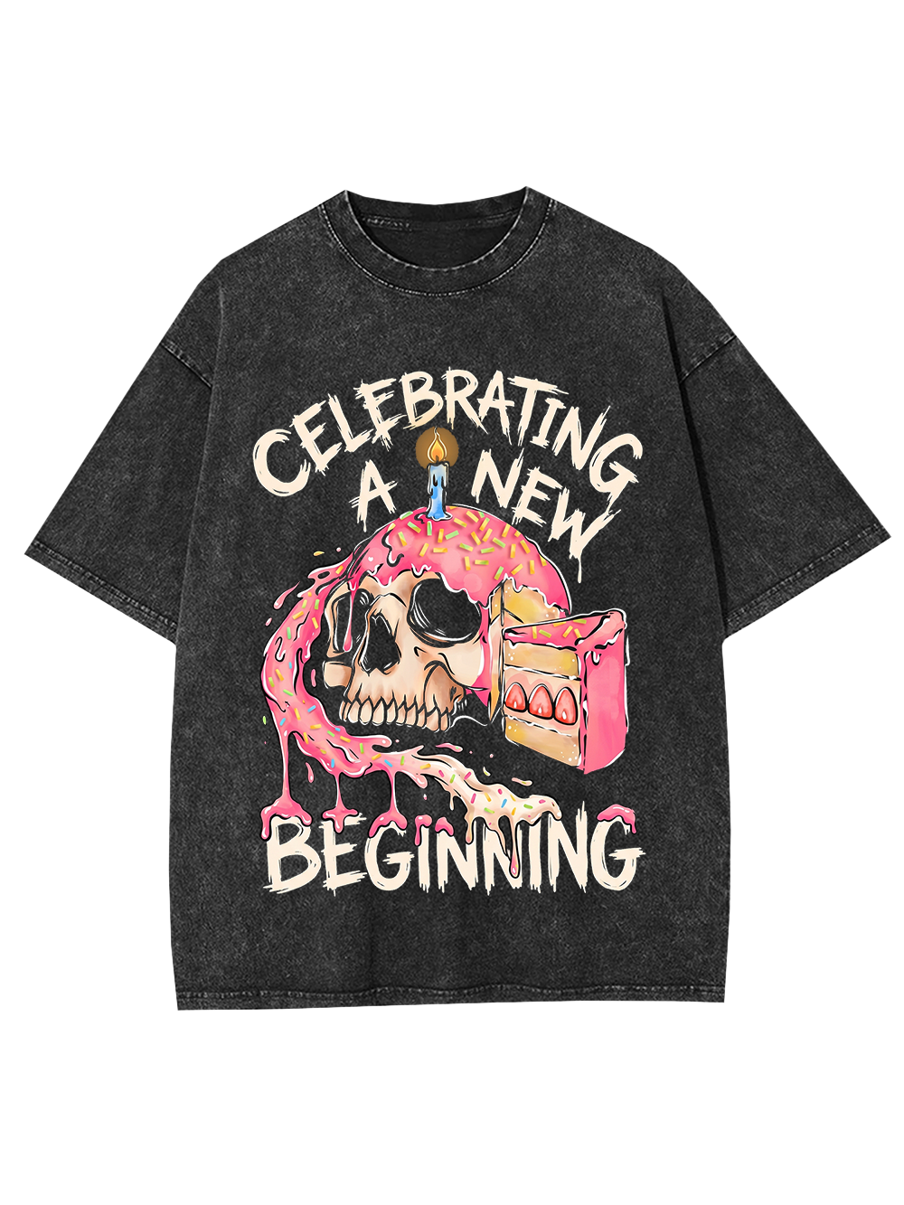 CELEBRATING A NEW BEGINNING WASHED TSHIRT