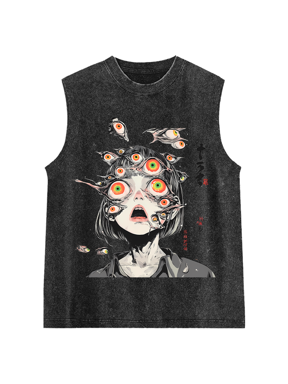 Multitude Of Gazes Washed Tank Top-ClassyOutlaw Sale