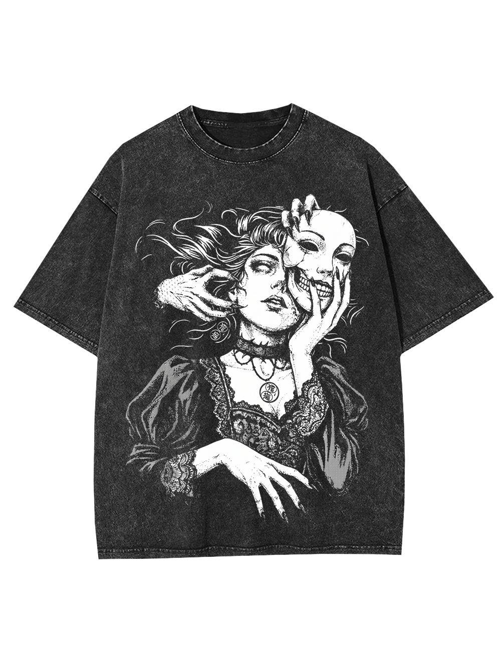 DESIRE MASK GIRL WASHED TSHIRT