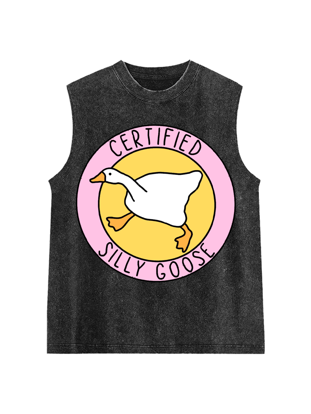 Certified Silly Goose Washed Tank Top