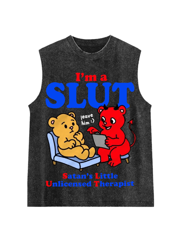 I‘m A Slut Washed Tank Top