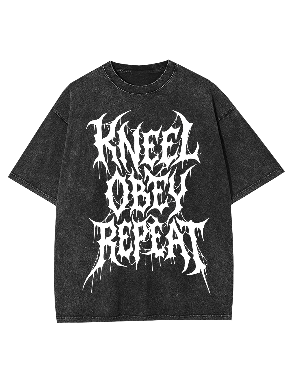 KNEEL OBEY REPEAT WASHED TSHIRT