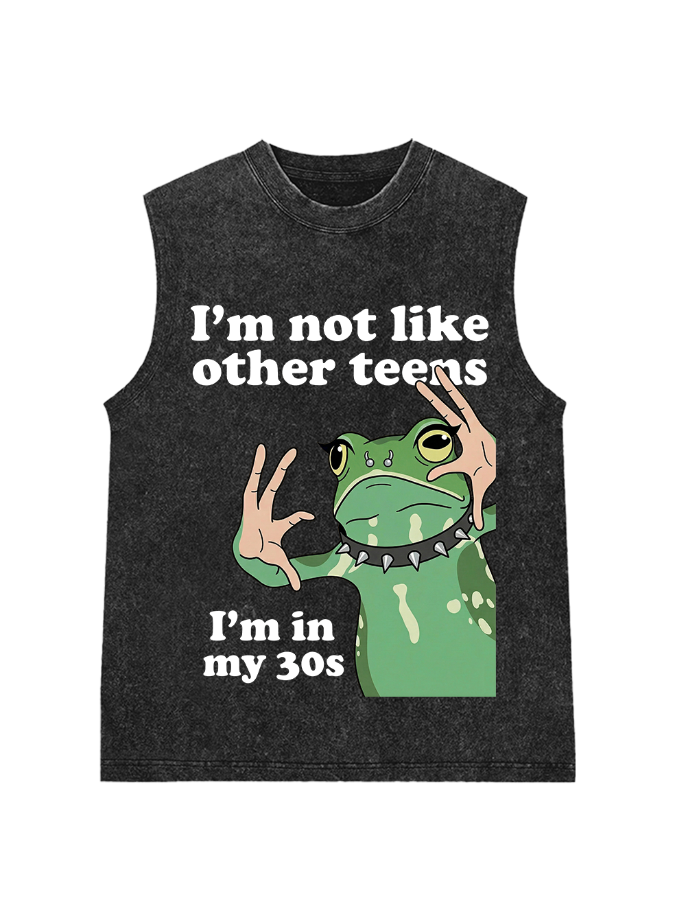 I’M NOT LIKE OTHER TEENS I’M IN MY 30S WASHED TANK TOP