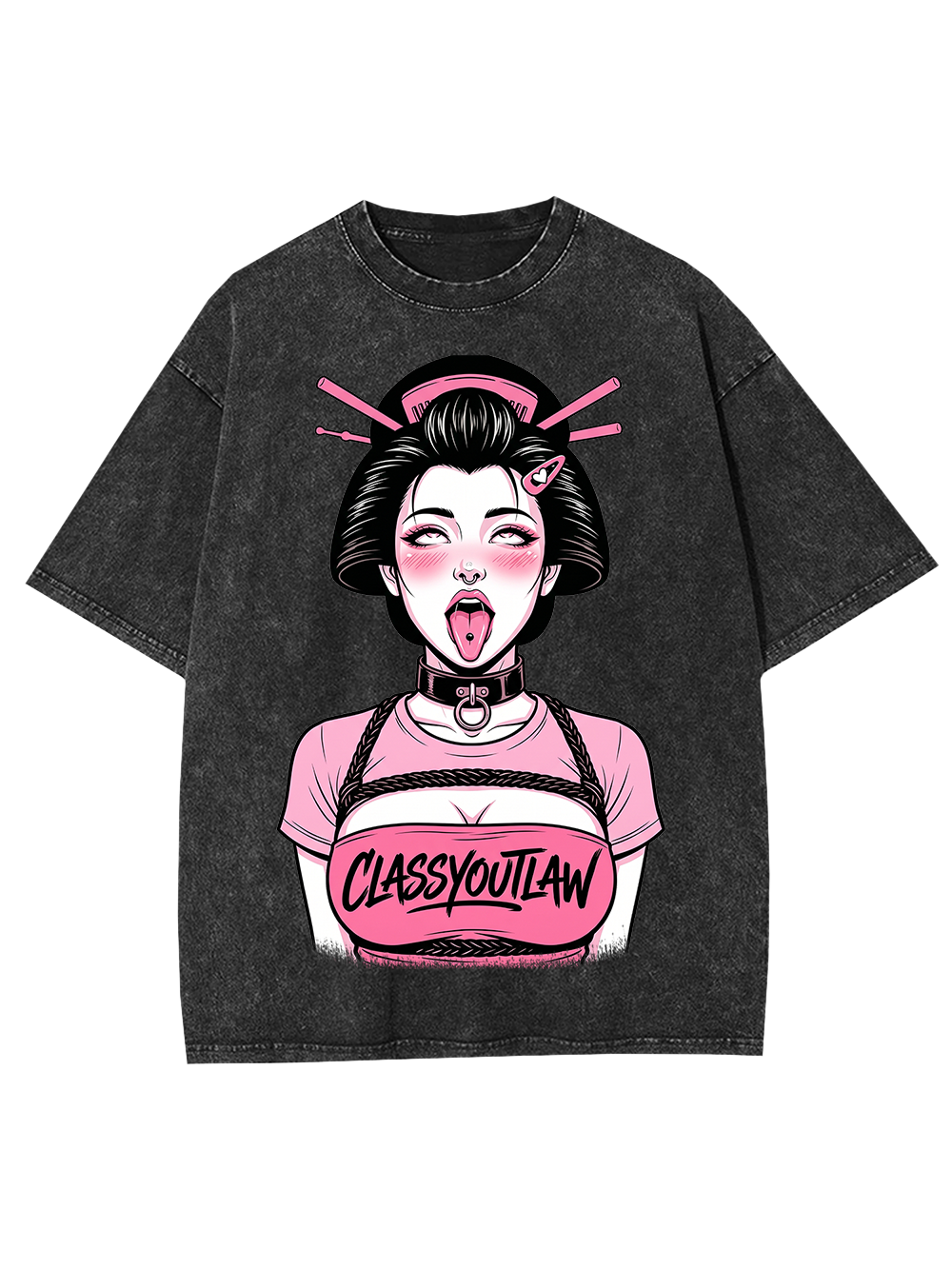 CLASSY OUTLAW GEISHA WASHED TSHIRT