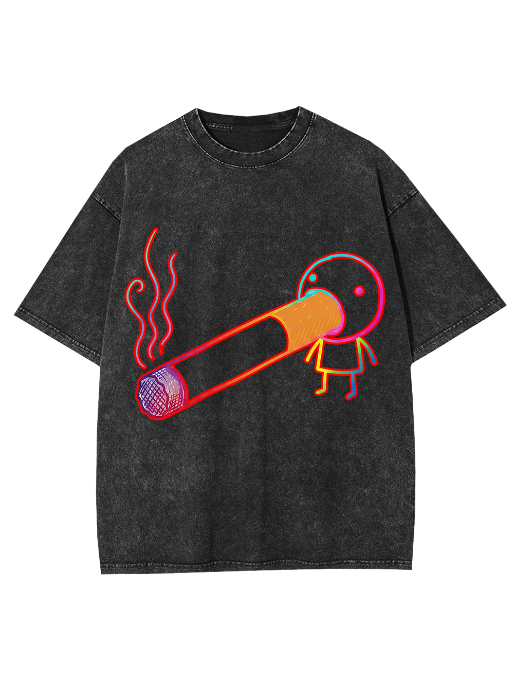 SMOKING HEAD WASHED TSHIRT