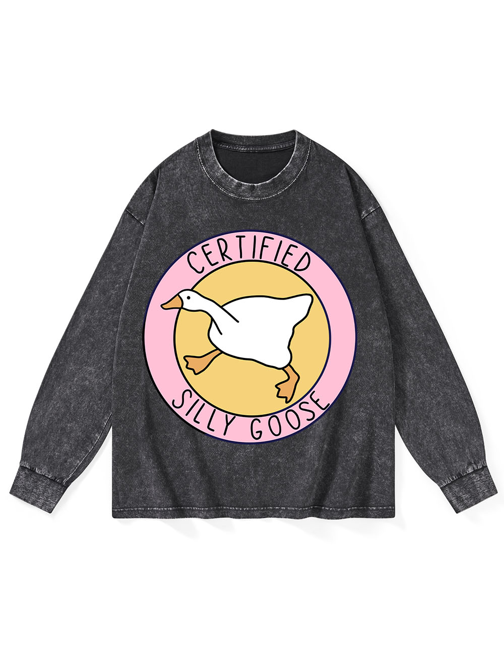 Certified Silly Goose Washed Long-Sleeve Tshirt