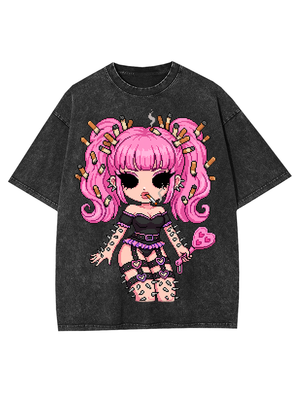 PUNK PINK DOLL WASHED TSHIRT