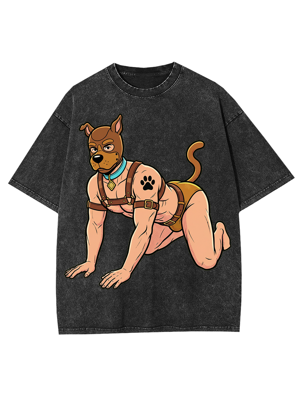 HUMAN PUP PLAY WASHED TSHIRT