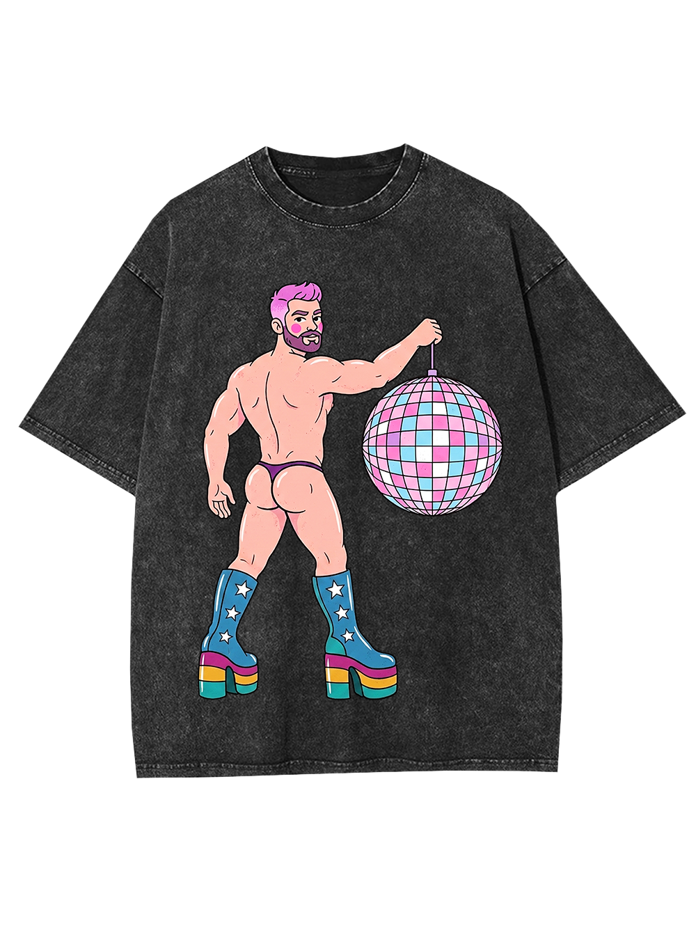 DISCO DIVA DUDE WASHED TSHIRT