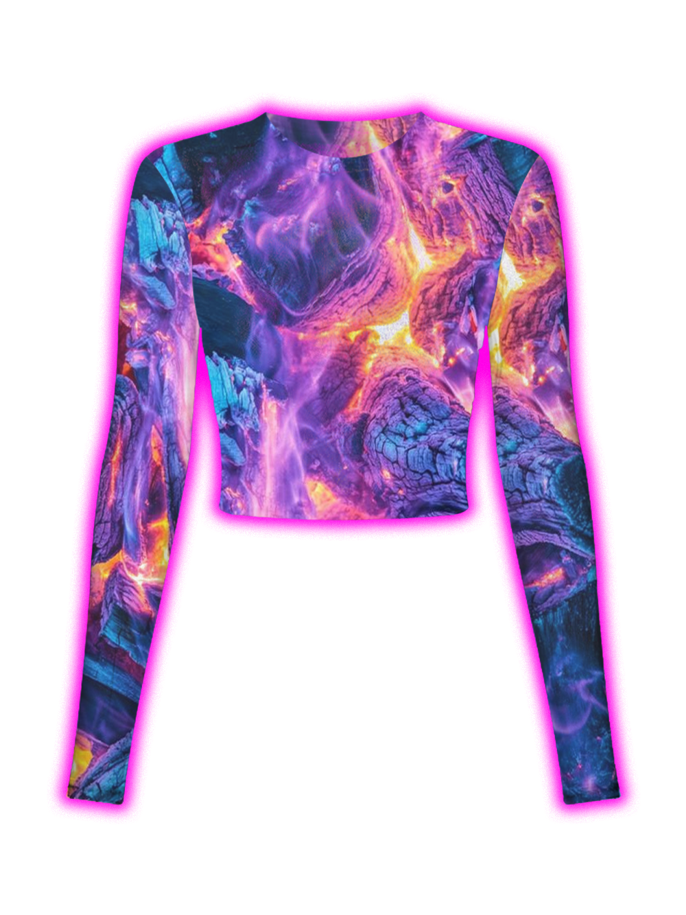 NEON MAGMA DREAM MESH TOP