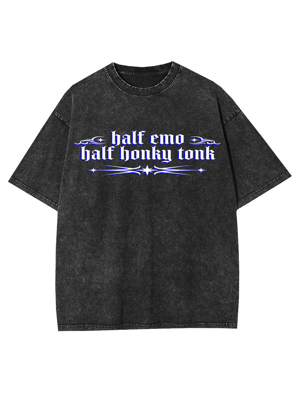 HALF EMO HALF HONKY TONK WASHED TSHIRT