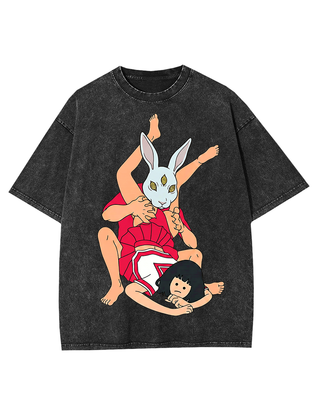 RABBIT MASKED WRESTLING WASHED TSHIRT