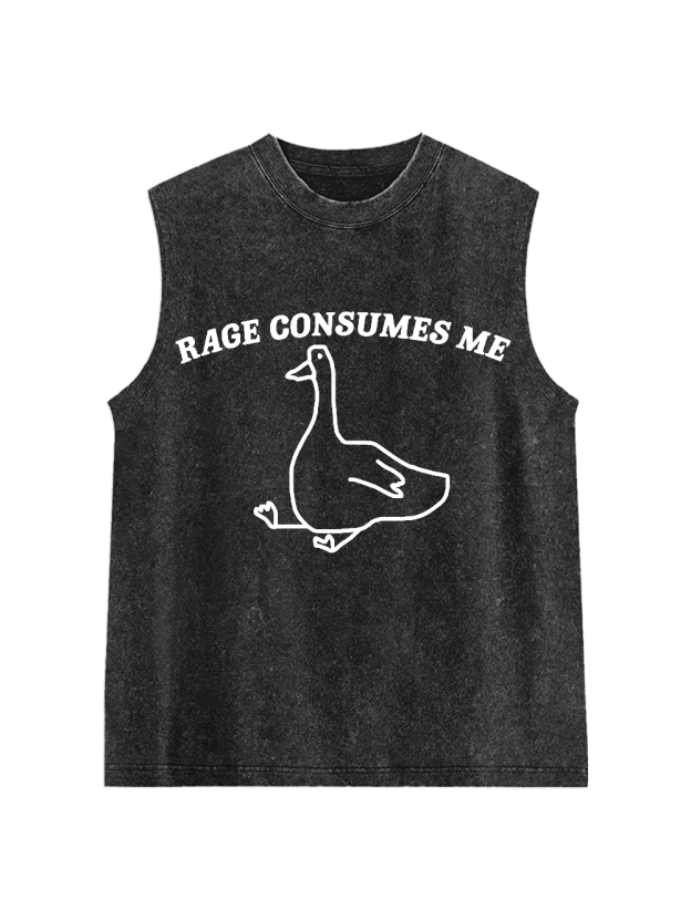Rage Consumes Me Washed Tank Top