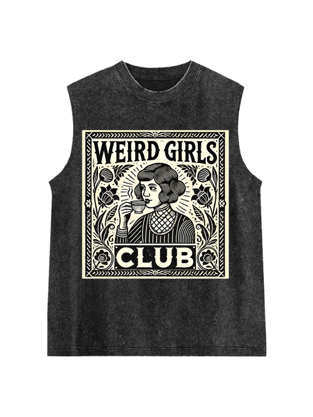 Weird Girls Club Washed Tank Top
