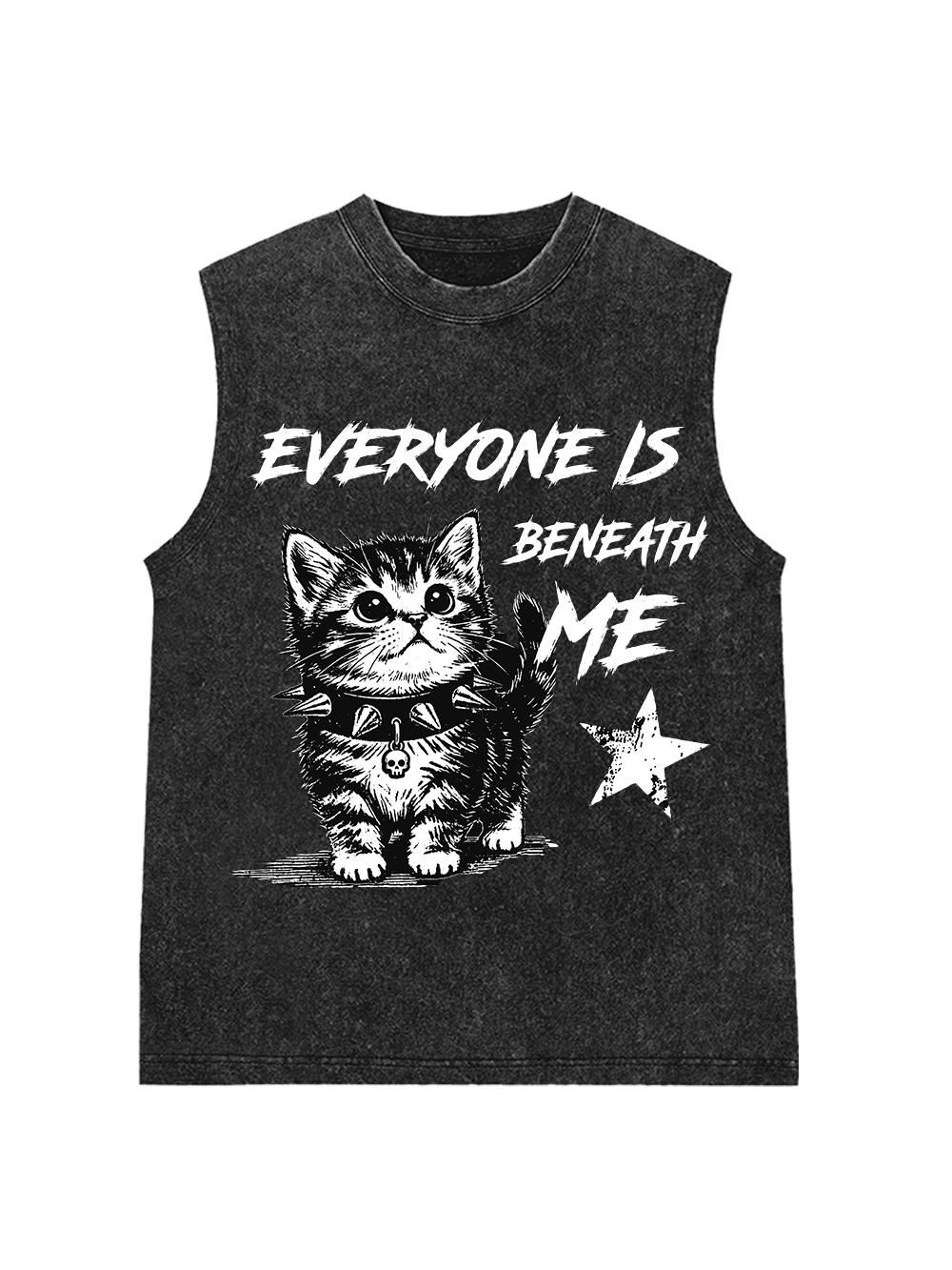 EVERYONE IS BENEATH ME WASHED TANK TOP