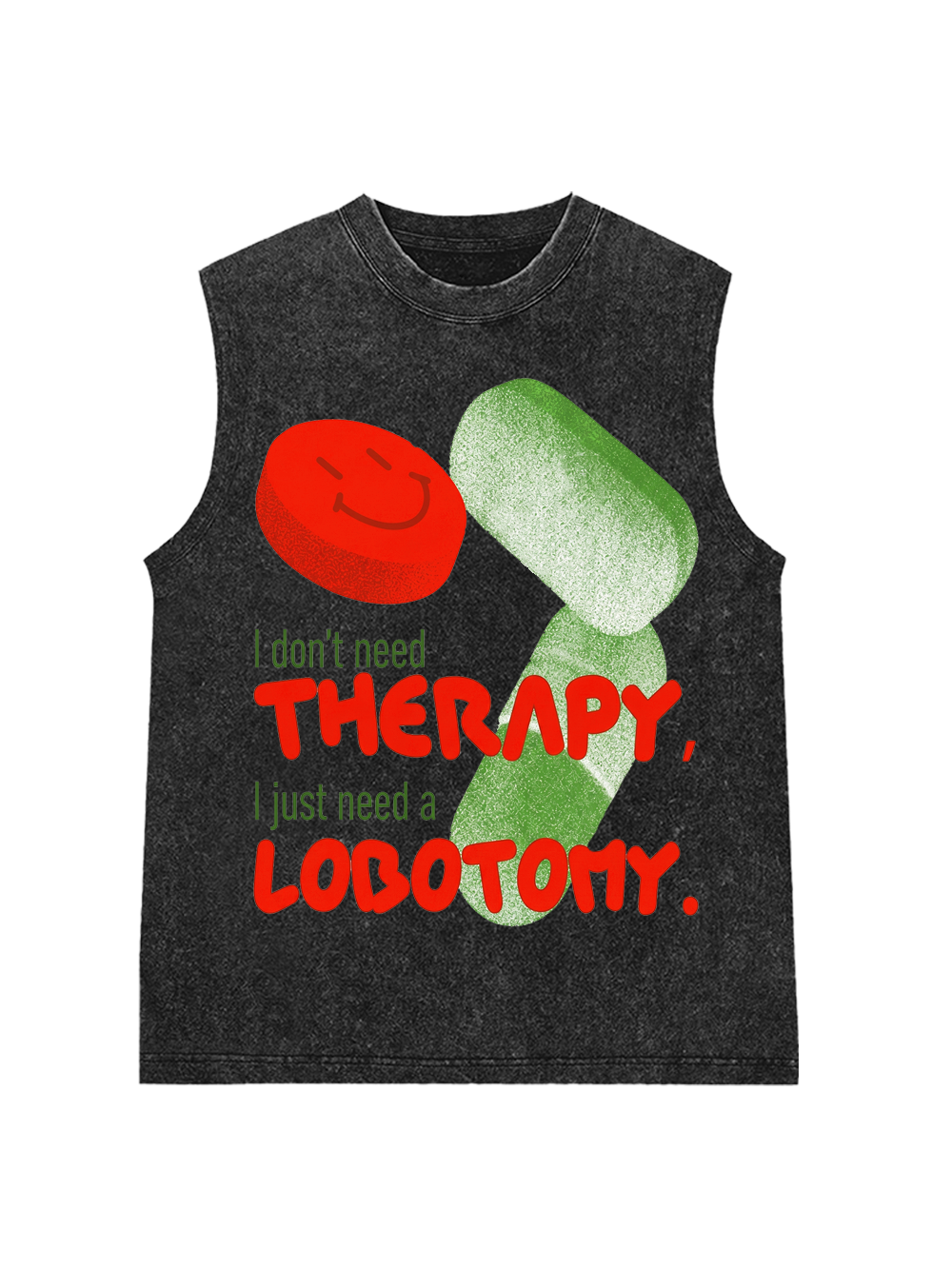 RETRO MEDS WASHED TANK TOP