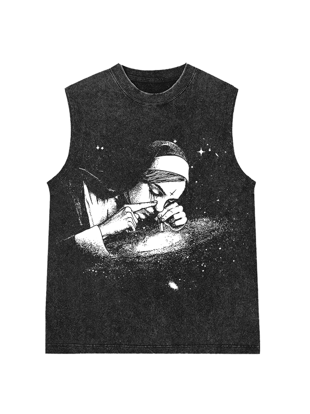 NUN GALAXY WASHED TANK TOP