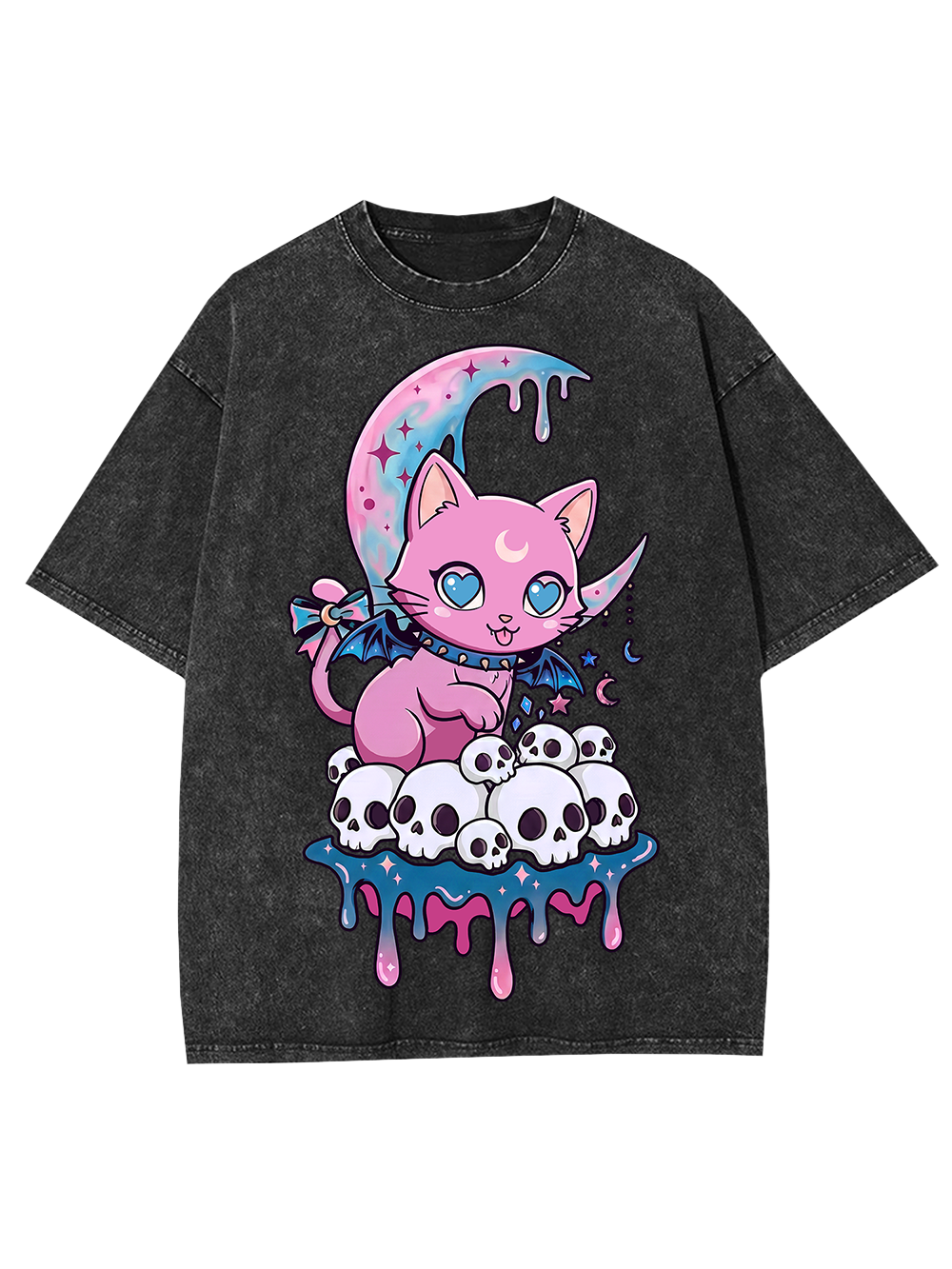 MOONLIT KILLER KITTEN AAA WASHED TSHIRT