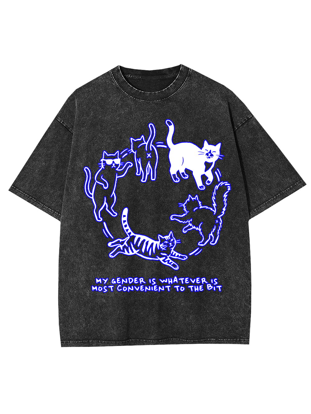 MY GENDER IS WHATEVER IS MOST CONVENIENT TO THE BIT AAA WASHED TSHIRT
