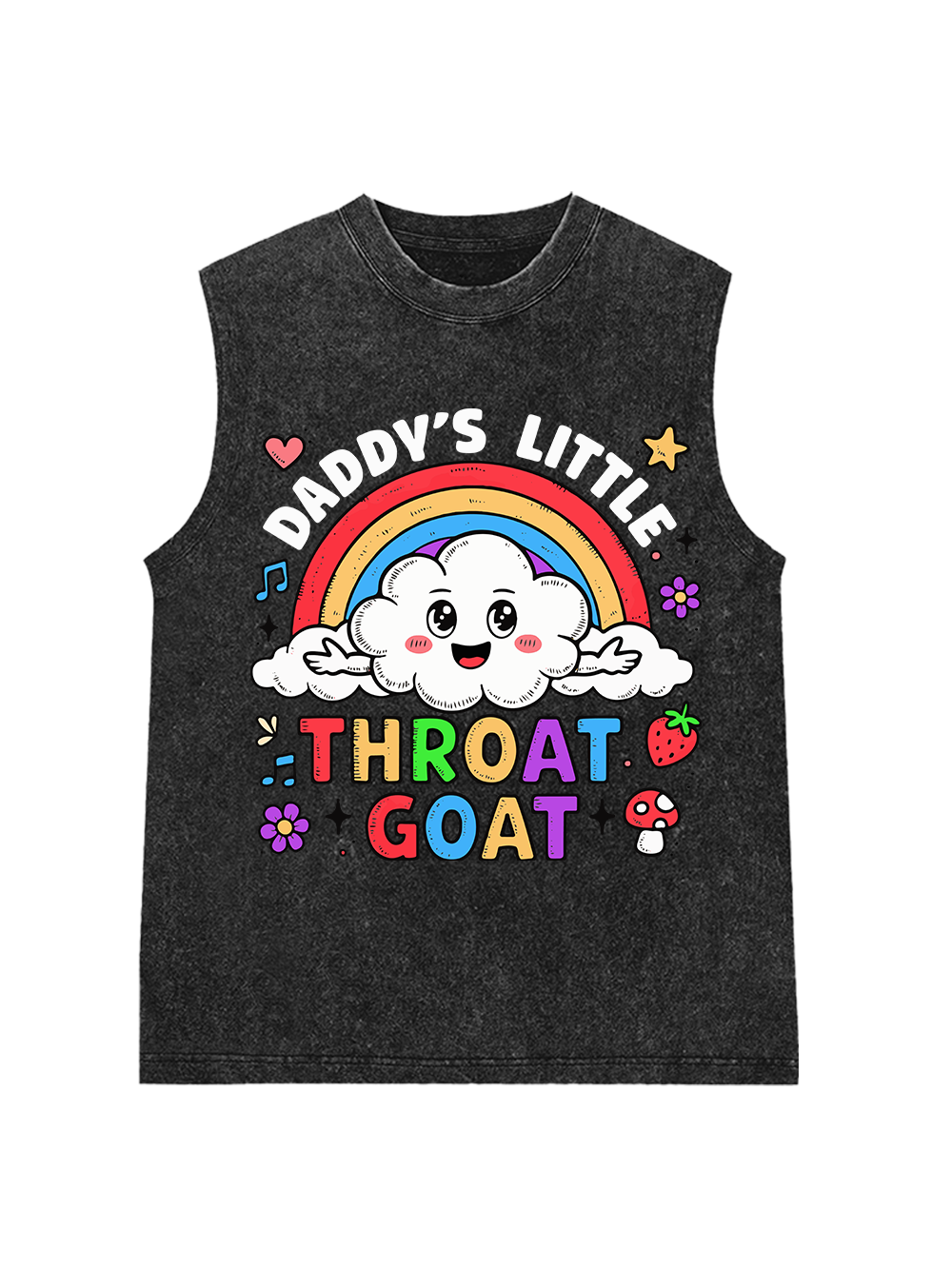 THROAT GOAT WASHED TANK TOP