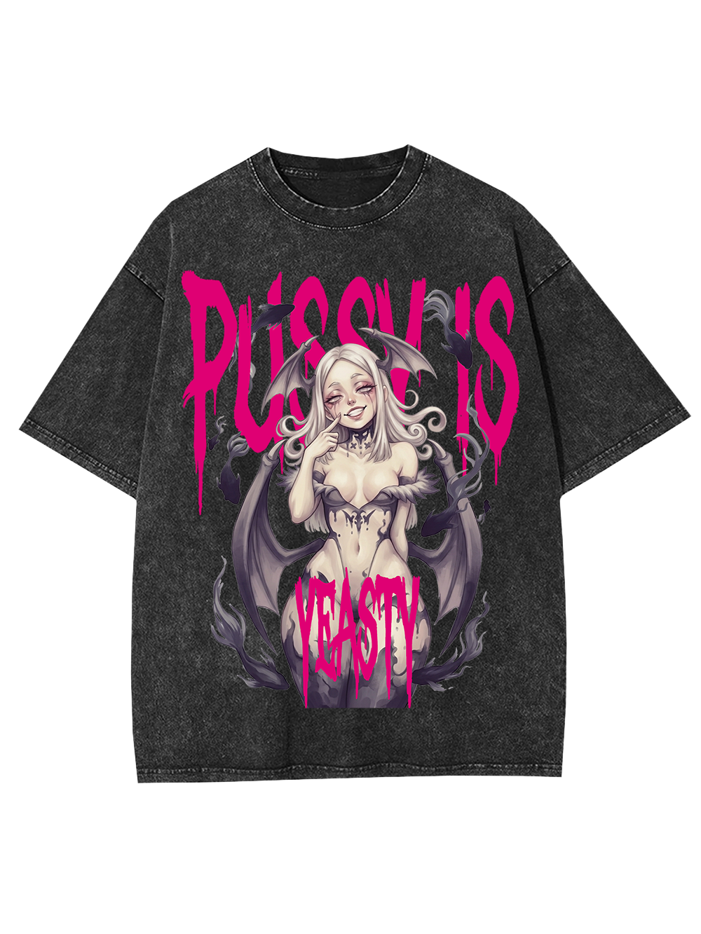 PUSSY IS YEASTY AAA WASHED TSHIRT
