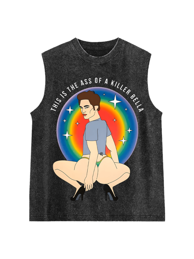 This Is The Ass Of A Killer bella Washed Tank Top