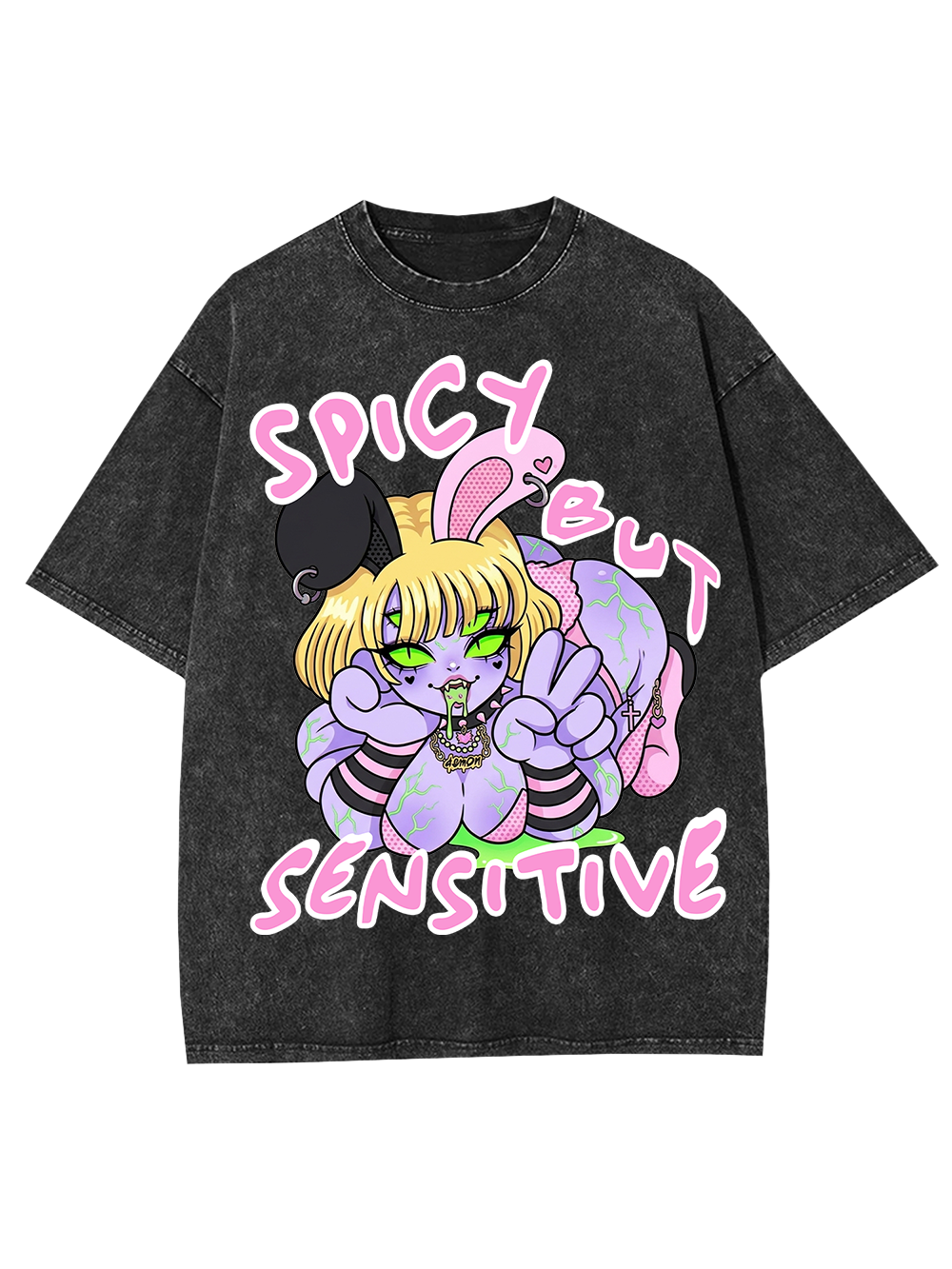 SPICY BUT SENSITIVE AAA WASHED TSHIRT
