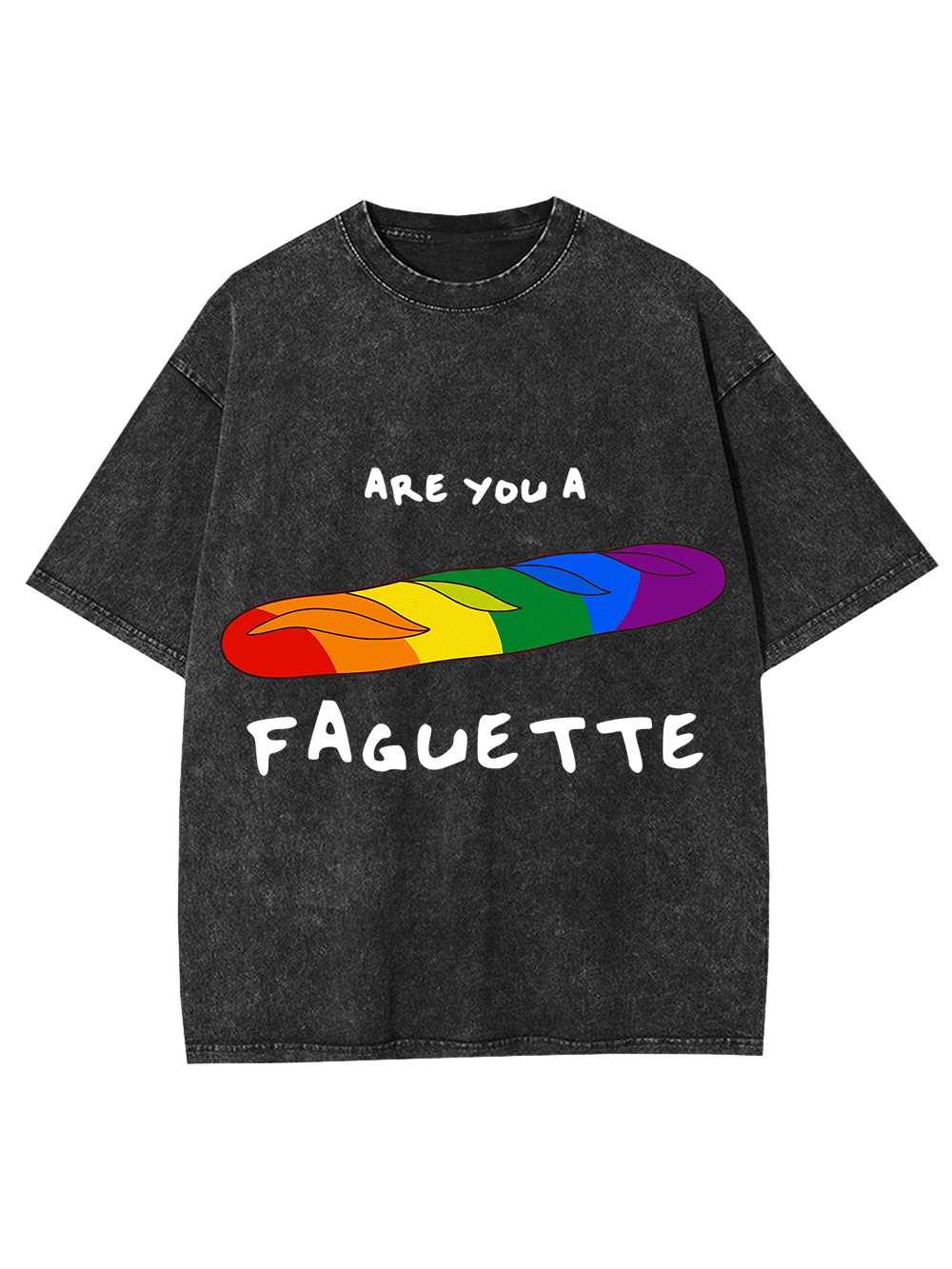 ARE YOU A FAGUETTE AAA WASHED TSHIRT