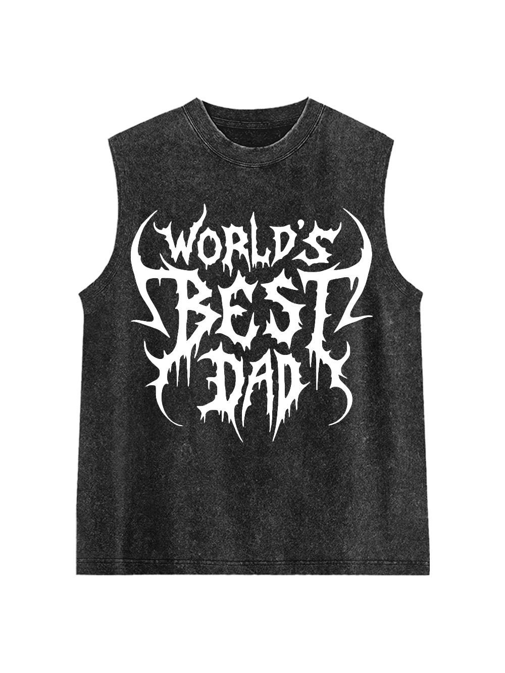 World's Best Dad Washed Tank Top