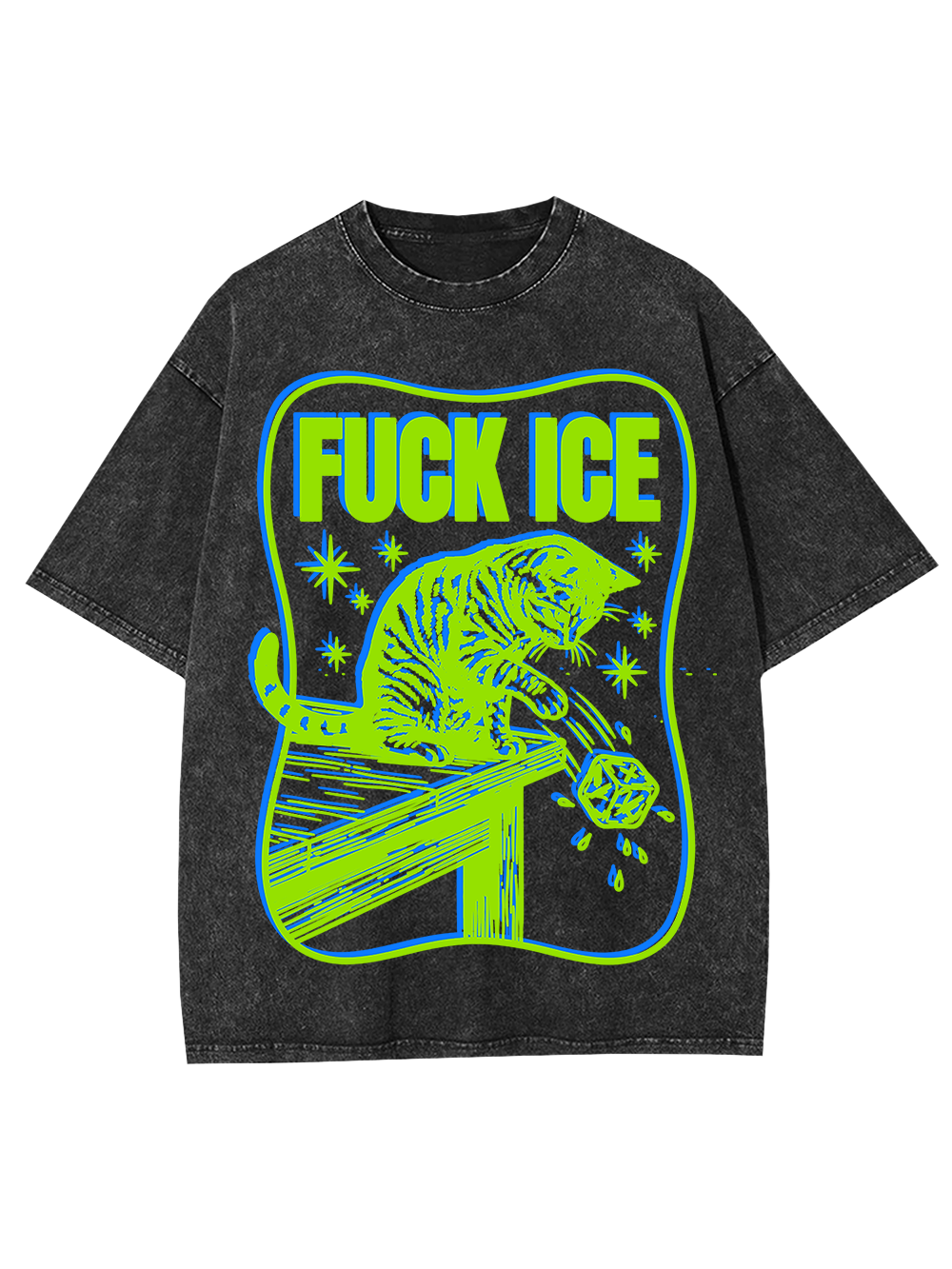FUCK ICE AAA WASHED TSHIRT