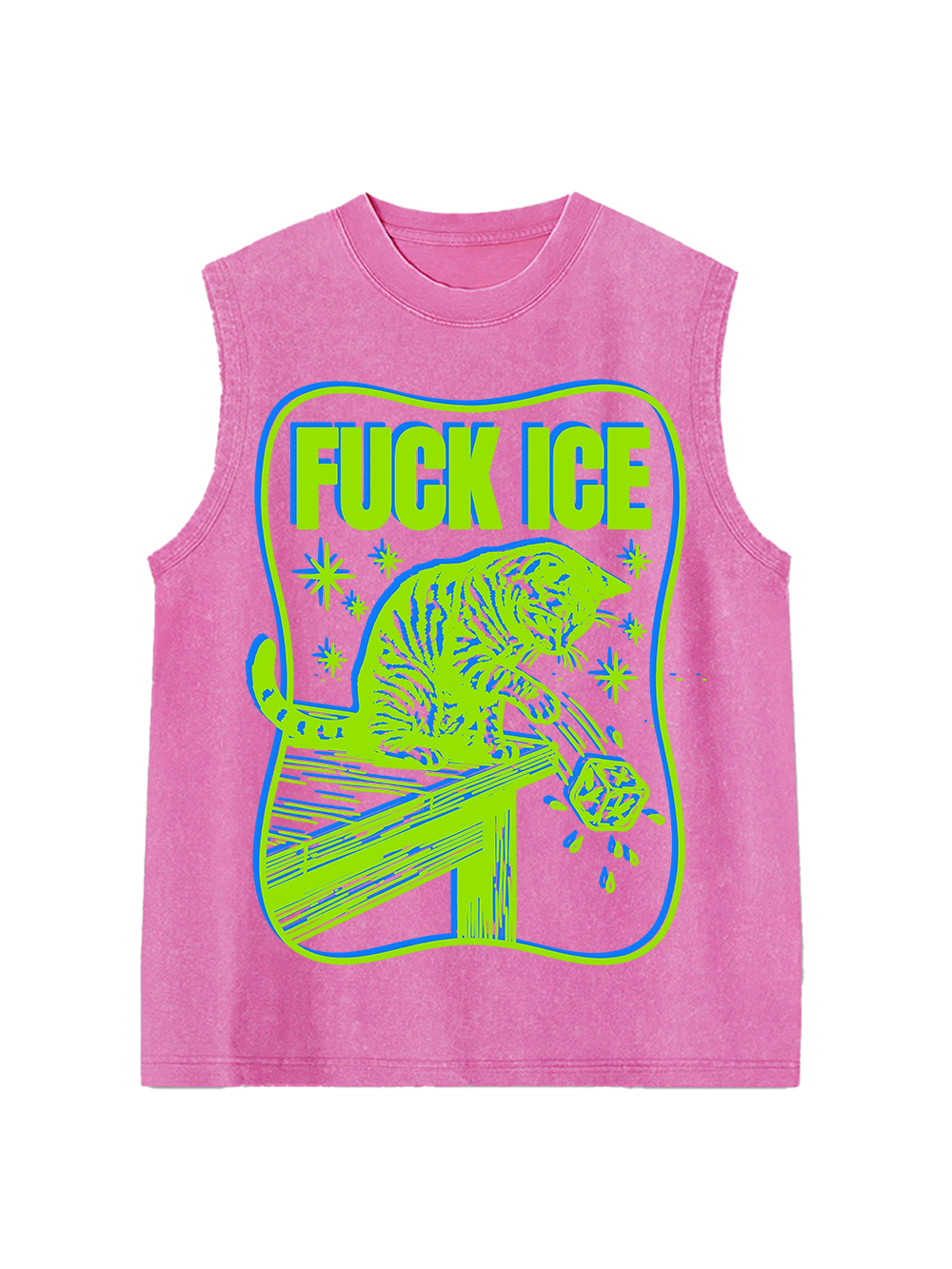 FUCK ICE WASHED TANK