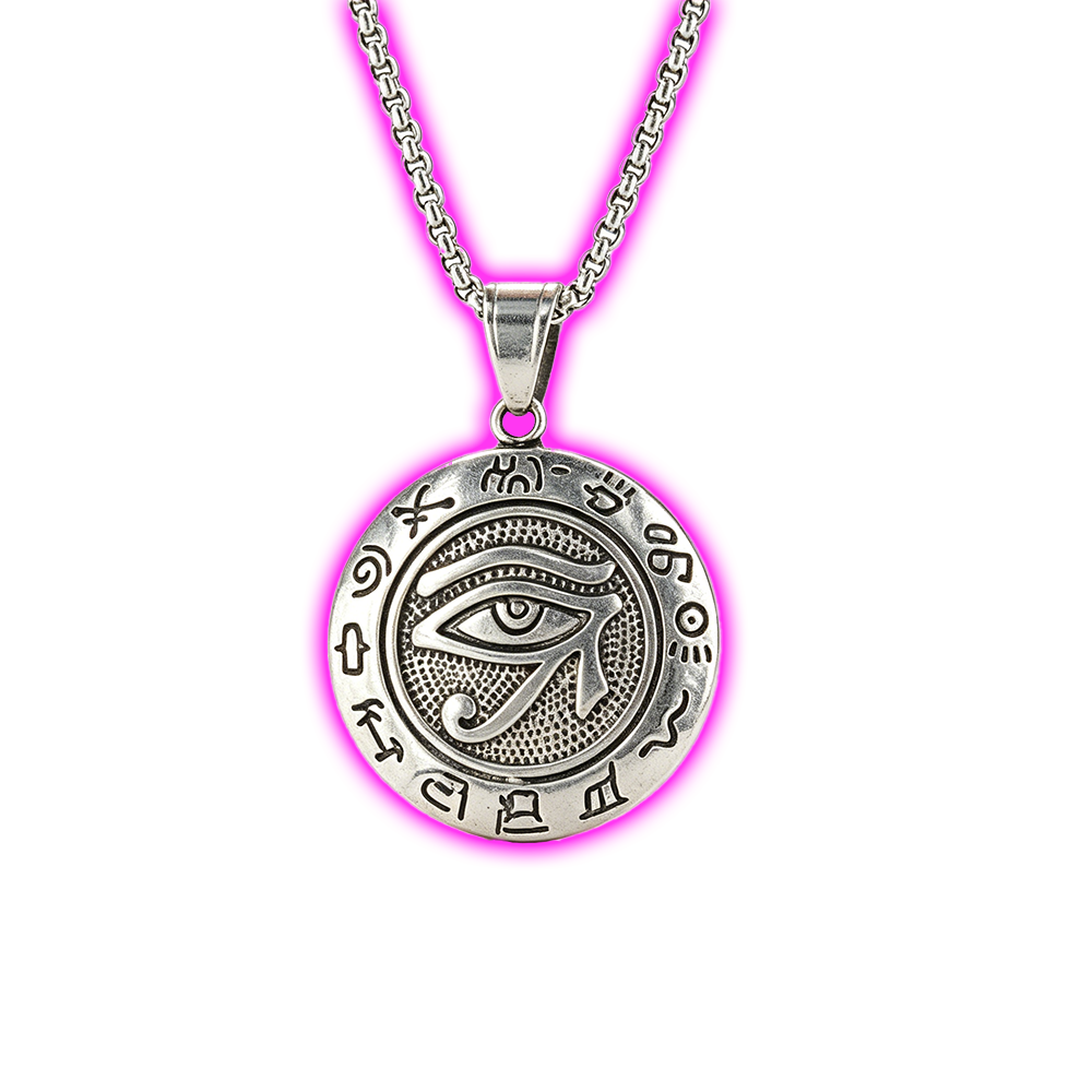METAL EYE CLO NECKLACE