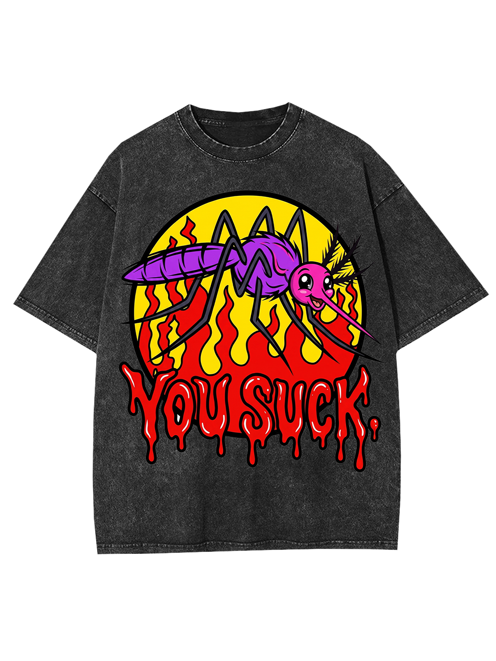 BLOODSUCKING MOSQUITO AAA WASHED TSHIRT