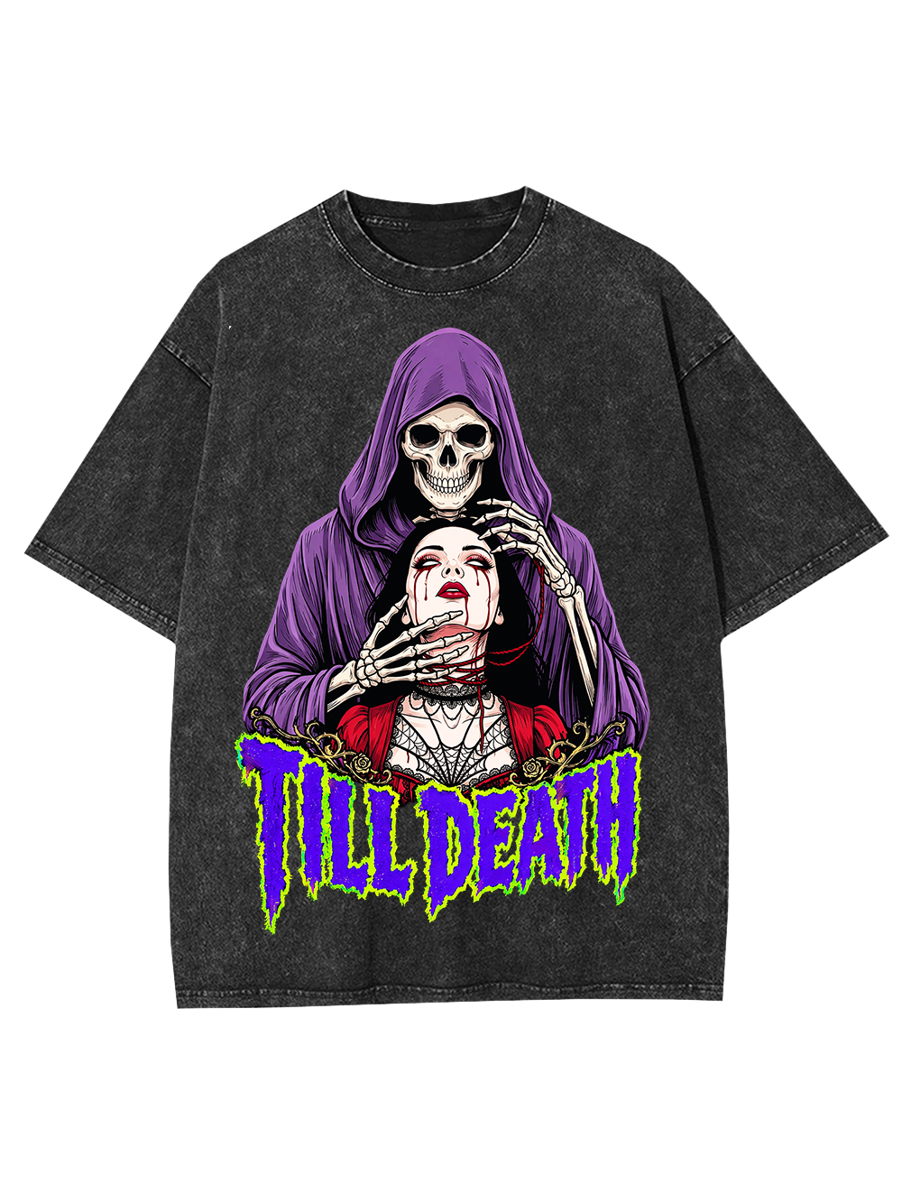 TILL DEATH AAA WASHED TSHIRT