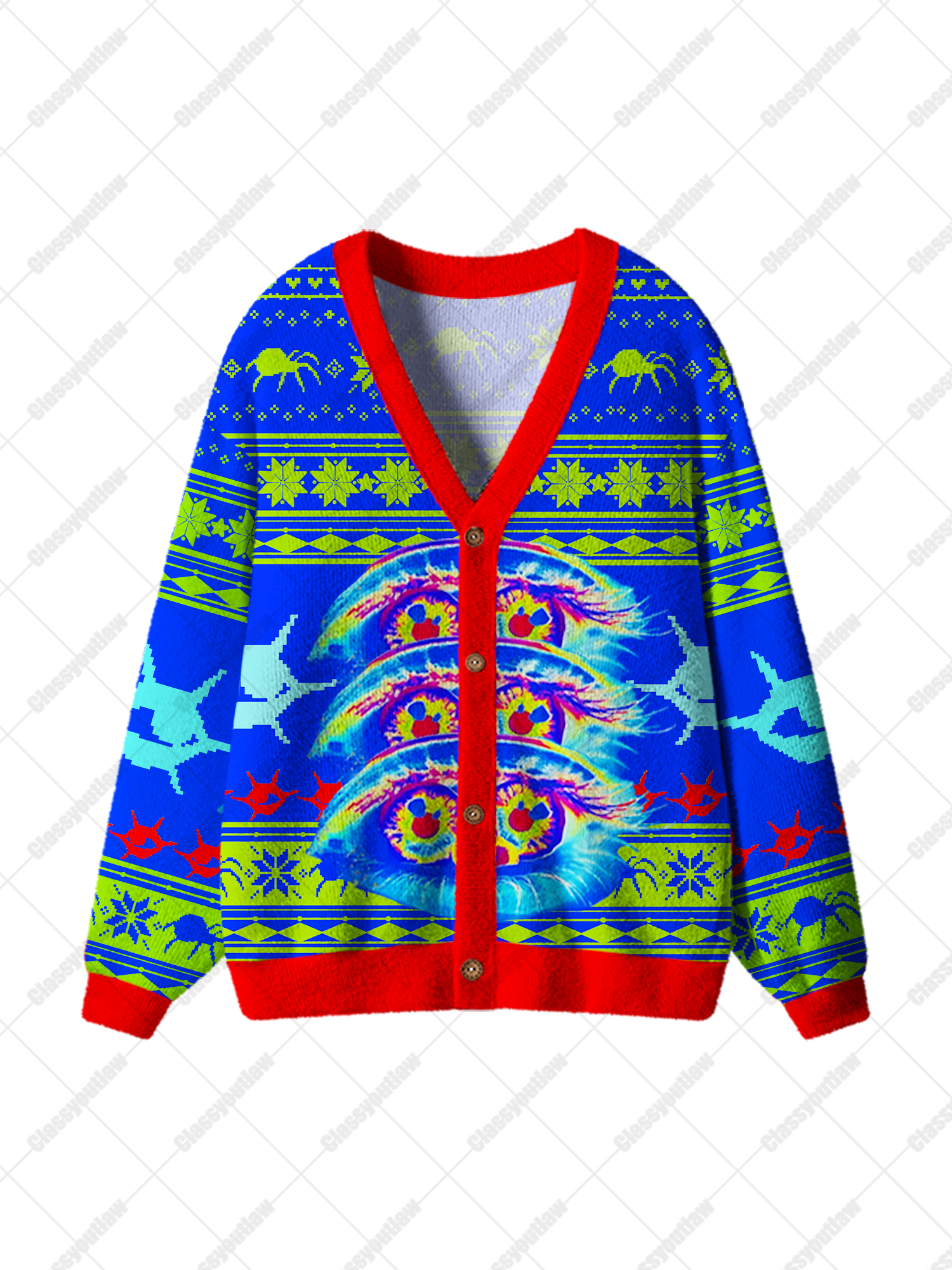Vision of Illusions Ugly Cardigan Sweaters
