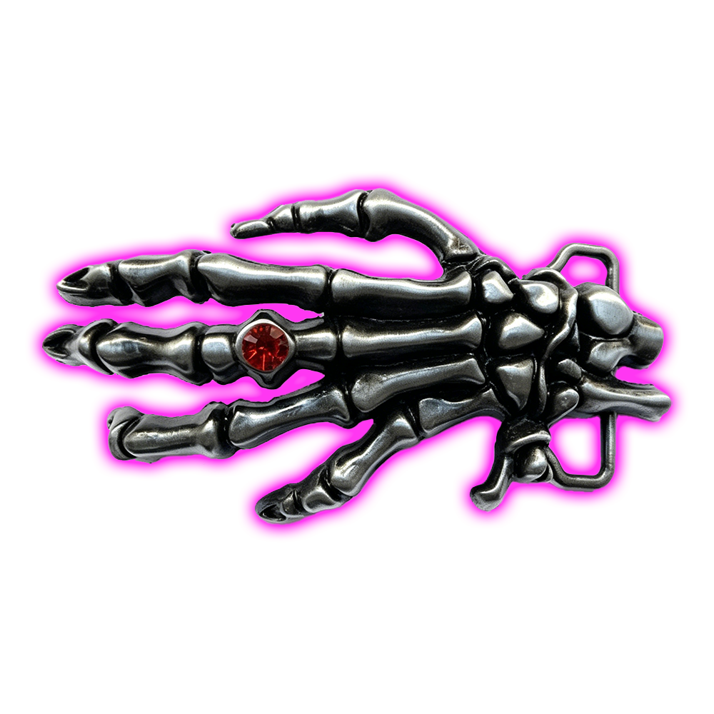 CLO SKELETON HAND BELT BUCKLE