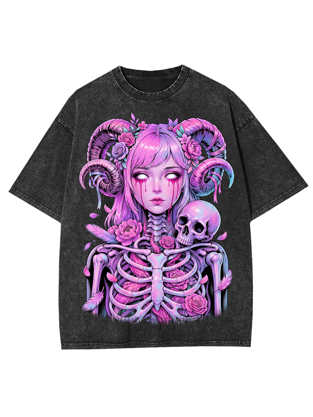 PINK BONE GODDESS AAA WASHED TSHIRT