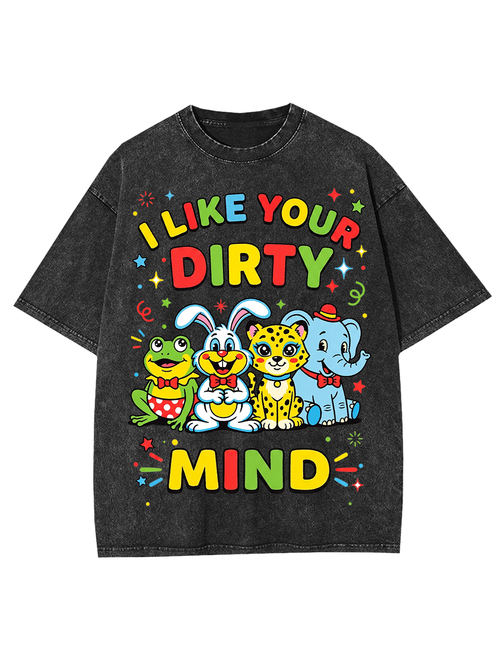 CUTE DIRTY MIND AAA WASHED TSHIRT