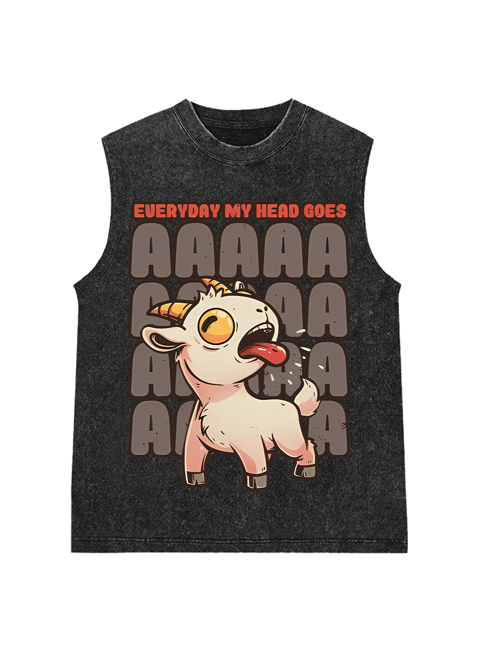 EVERYDAY MY HEAD GOES AAA WASHED TANK