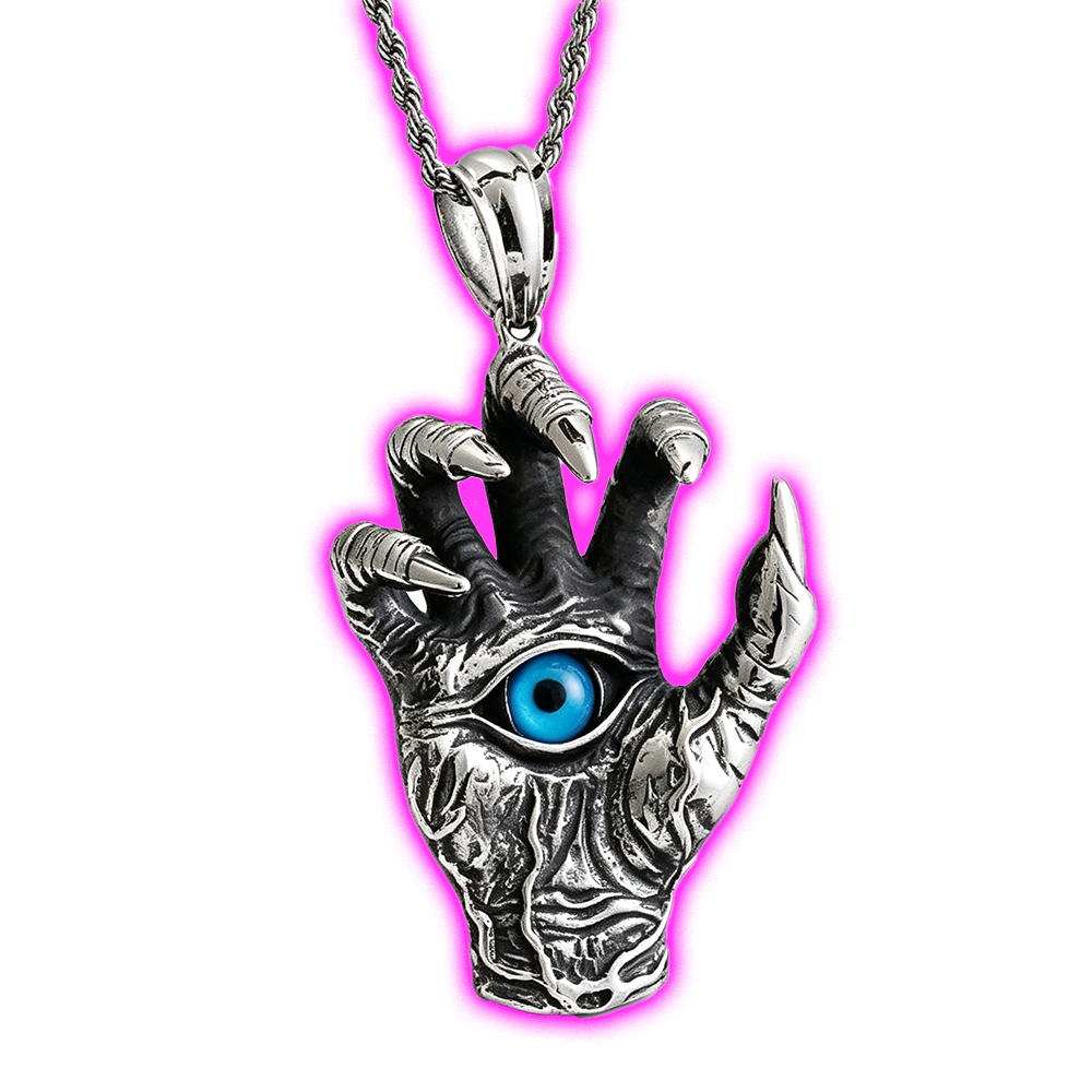 MYSTIC CLAW EVIL EYE CLO NECKLACE